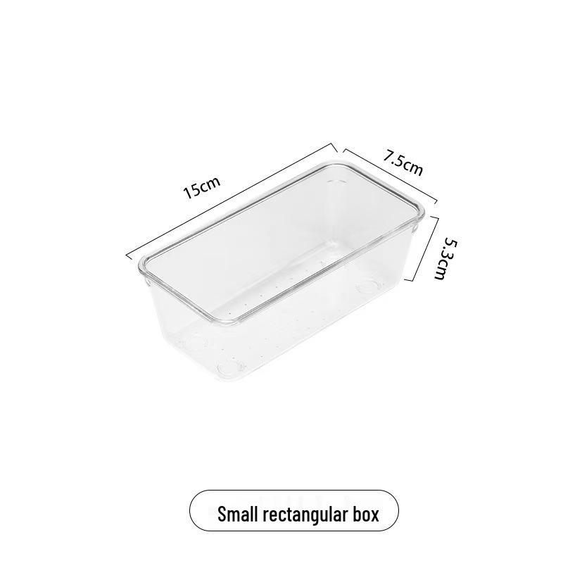 Przezroczysty pojemnik z szufladami do przechowywania sztućców kuchennych, kosmetyków na biurko i drobiazgów