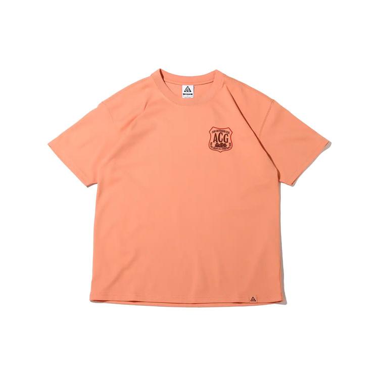 New Nike ACG Drop Shoulder Sleeve T Shirt Men's Pink DR7758-824