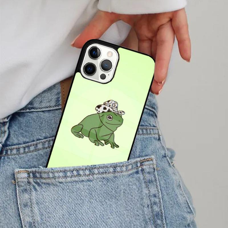 Cartoon Frogs Phone Case Magesafe Magnetic Wireless Charge Cover For IPhone 16 11 12 13 14 15 Pro Max Plus Mini