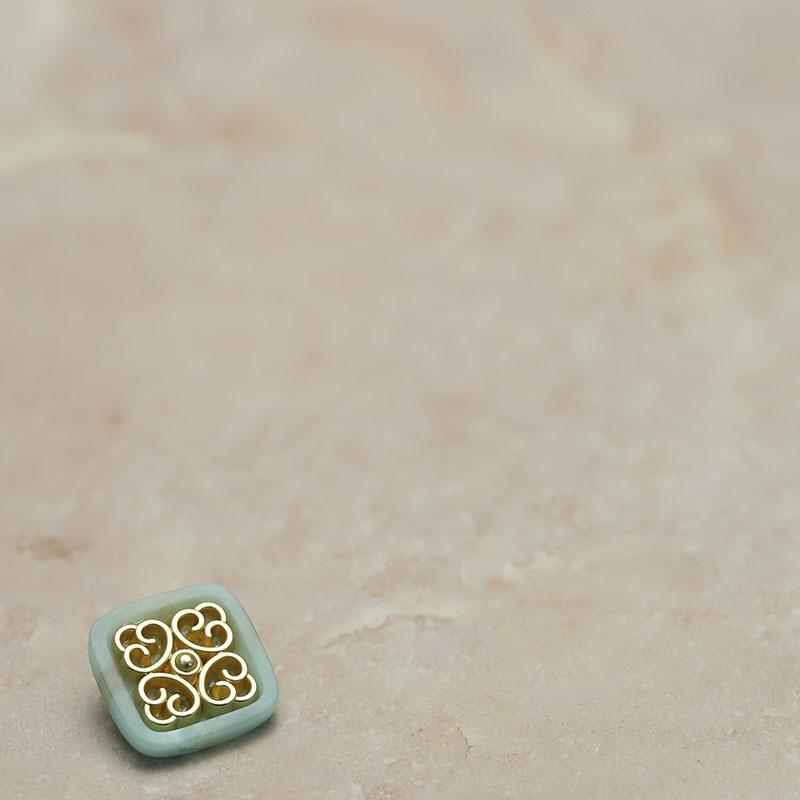 Yisen Xiaoxiang Chinese Style Square Resin Metal Buttons for Jackets and Coats