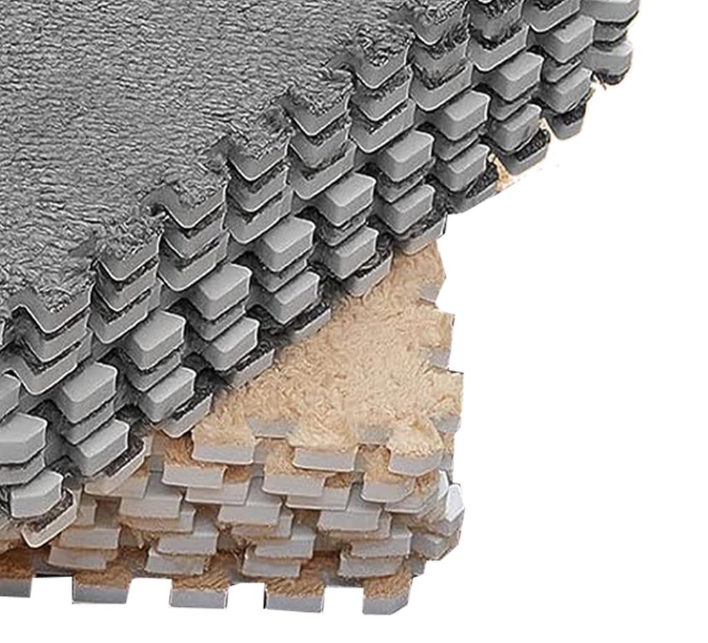 10 sztuk pluszowej pianki podłogowej, kolor blokujący, dzielone złącze, blokujące, cięty, miękki pluszowy dywanik