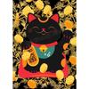 Japanese Lucky Cat Maneki Neko Cartoon Cute Animals Poster Canvas Painting Wall Art Pictures Restaurant Shop Home Decor