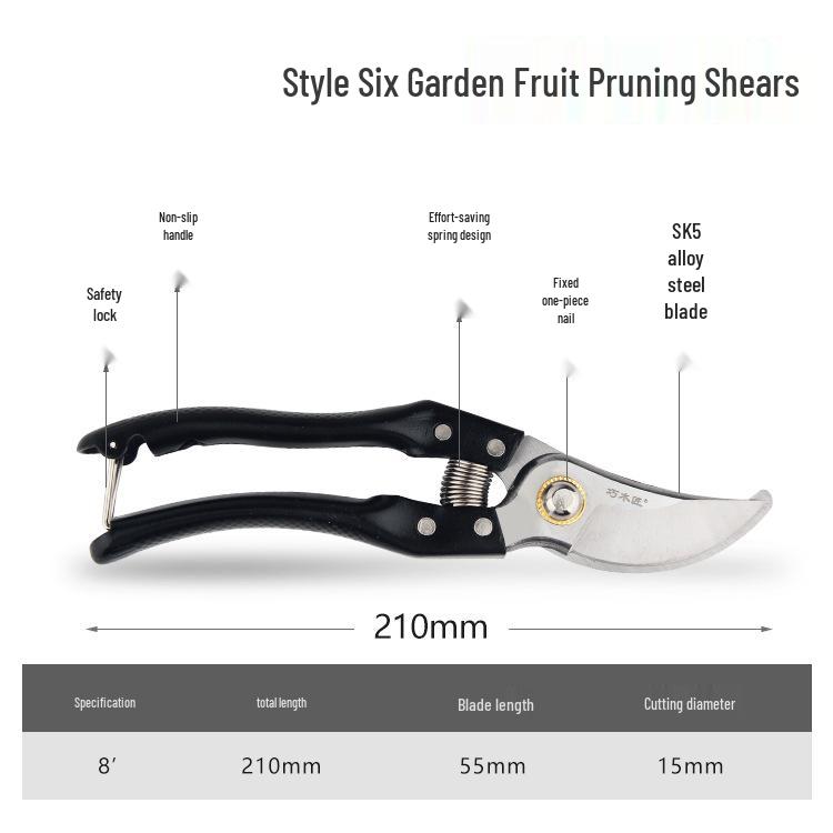 Labor-saving Pruning Shears for Gardening - Ideal for Thick Branches and Fruit Trees