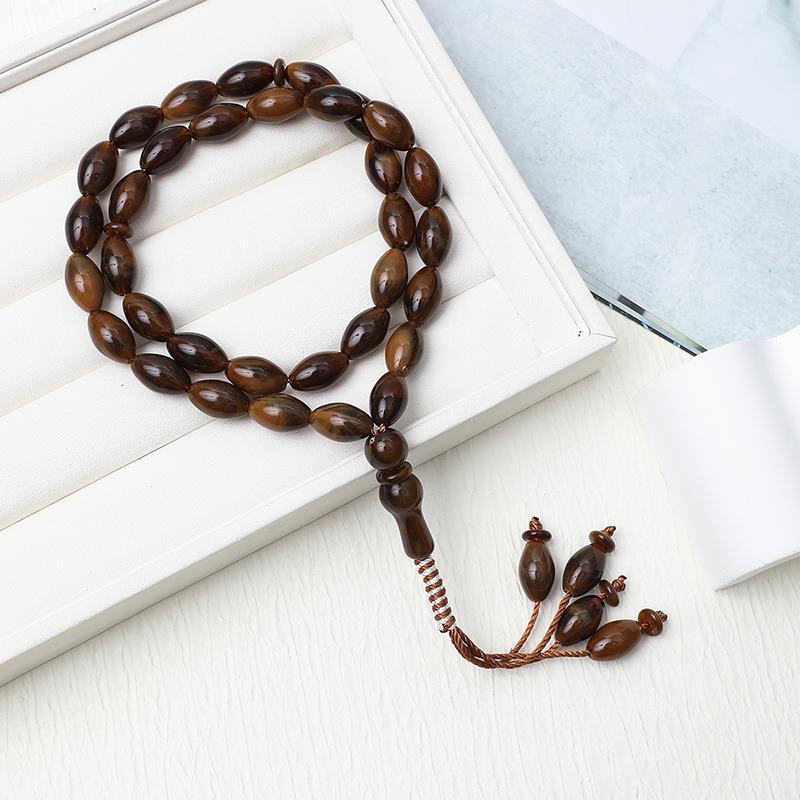 Arab Misbaha Kuk Beads Tasbih: 33-Bead Muslim Prayer Rosary