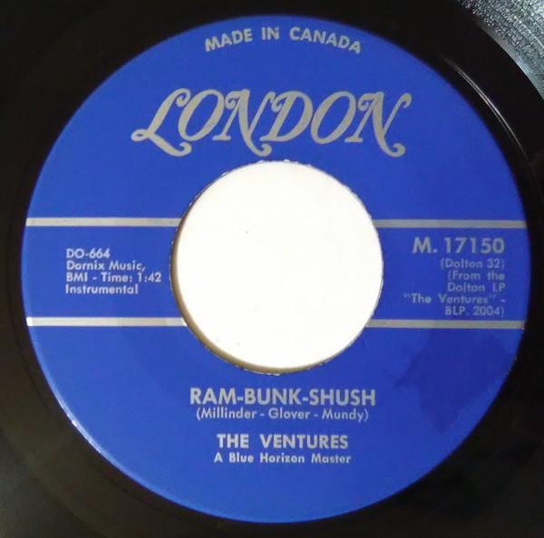 

7inch Record VENTURES Rambunkshush M17150 LONDON 1961 Canada Rock Used