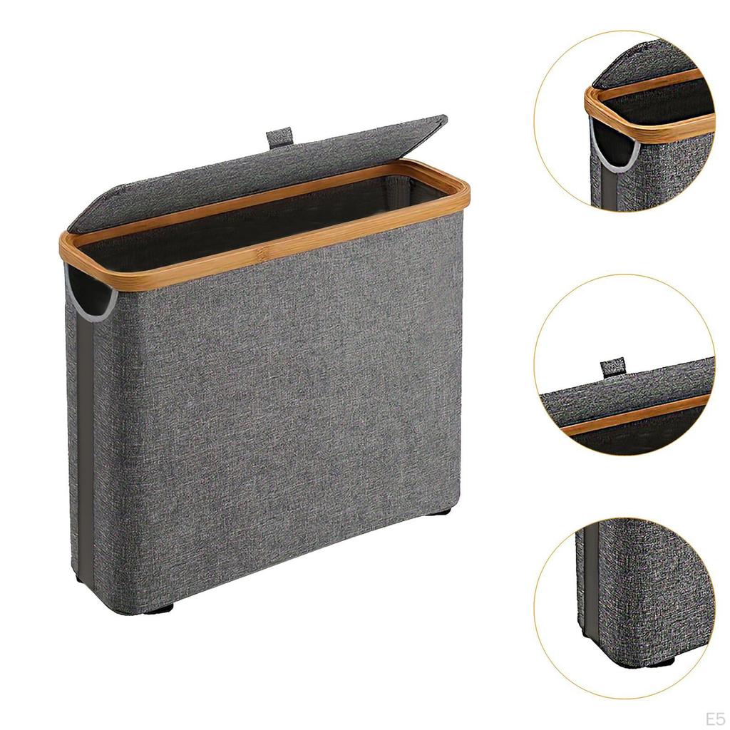 Bamboo Toilet Paper Storage Cabinet Bathroom Organizer for RV