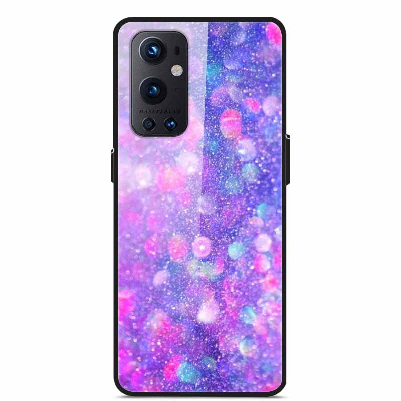 Phone Cases for One Plus 9 Tempered Glass Hard PC Back Cover For OnePlus 9 EU Version Case for Oneplus9 Funda Shells