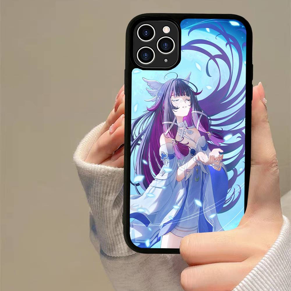 Genshin Impact Columbina PC+TPU Phone Case For iPhone 17 16 15 14 13 12 11 Pro Max Plus Kawaii Cartoon Cover