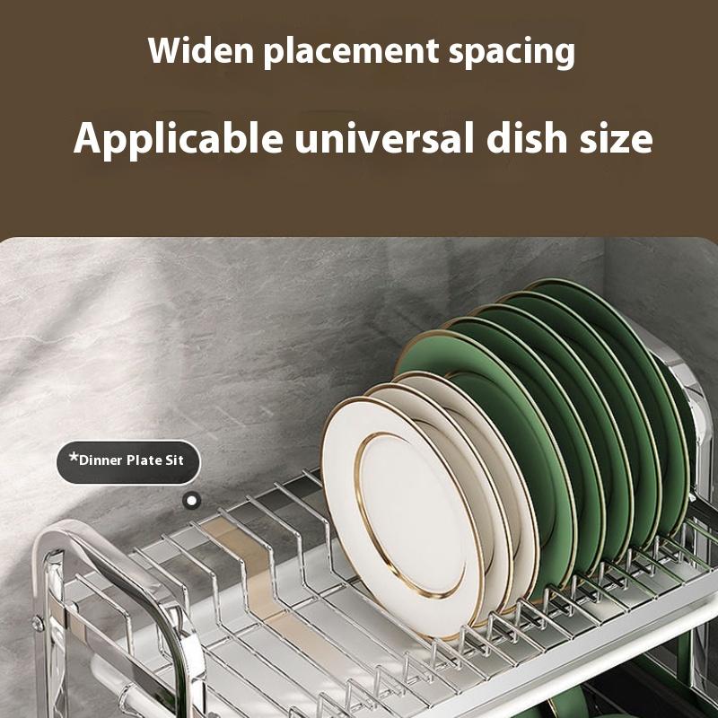 În stoc Raft de depozitare pentru bucătărie din oțel inoxidabil 304 Raft pentru boluri și scurgere Raft multifuncțional pentru boluri Depozitare boluri și bețișoare