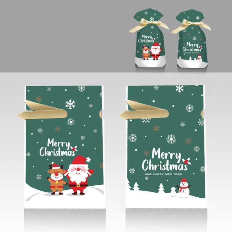 50pcs Christmas Presents Bags Candy Bag Christmas Decorations New Year Presents