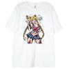 Sailor Moon Lost Americana Y2K Herren-T-Shirt aus Baumwolle, 2026, hochwertiges, weiches und bequemes Sommer-T-Shirt für Eltern und Kinder ...