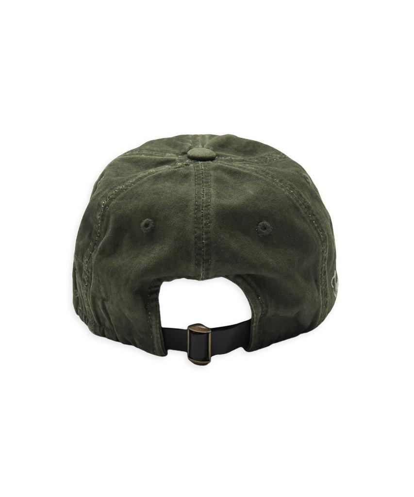 TUEWID Twd Hand Embroidery Wrinkled Ball Cap In Seaweed Green