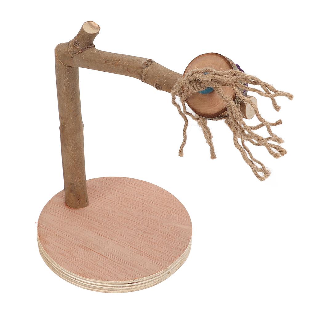 Parrot Standing Stick Safe Natural Detachable Wood Bird Perch Stand with Base for Birds Parrots