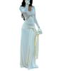 Women's Clothing, New Spring Models In Europe, America, Pure Desire Style White Lace V-neck Waist Dress