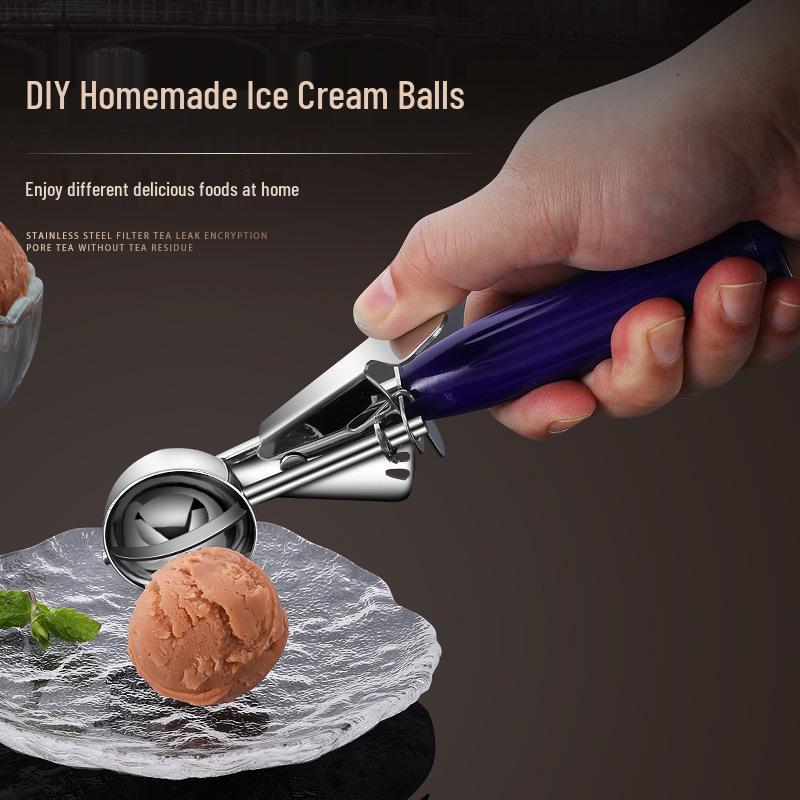 Stainless Steel Ice Cream Scoop and Dessert Spoon