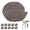 HIAORS 25H Chain 132L with Connecting Master Link for Razor MX500 and MX650 Gas Electric Scooters Mini Bikes Mini Pocket Bikes