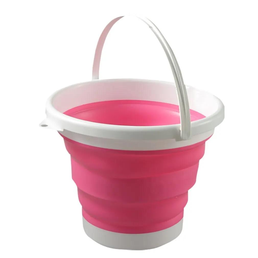 3L Collapsible Bucket Portable Folding Water Bucket Car Washing Fishing Bucket Household Plastic Travel Outdoor Camping Bucket