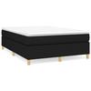 3144524 vidaXL Divan Bed with Mattress Black 140x200 Cm Fabric