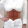 Solid Color Elastic Women Corset Exquisite Shaping Craftsmanship Faux Leather Lace-up Wide Belt Clothes Accessories