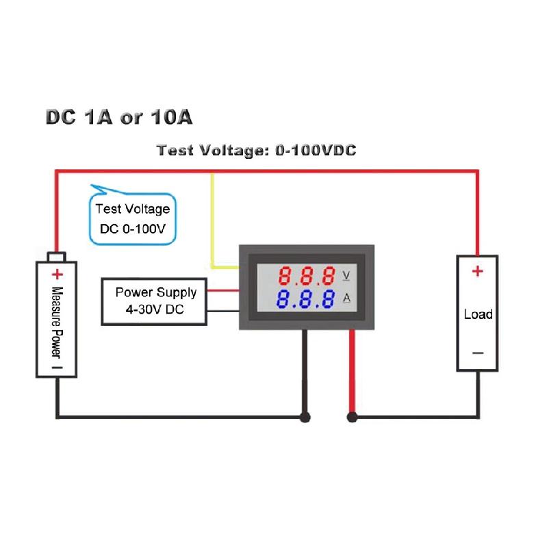 5/10pcs Digital 0.56 Ammeter Voltmeter DC 4.5-30V 0-100V AC 30-500V 10-600V Voltage Amp Meter Detector Monitor Calibrate Reading