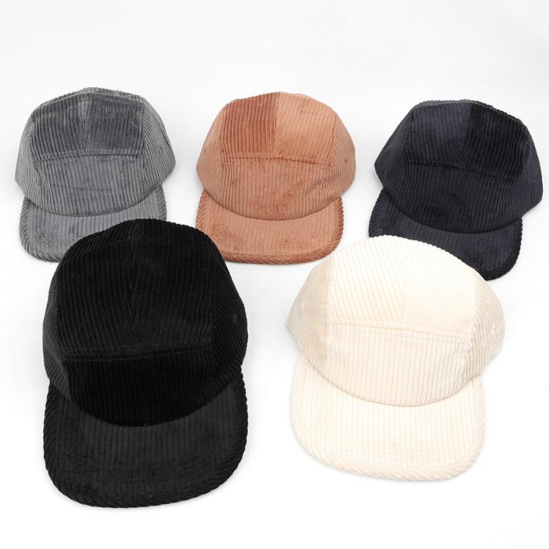 Casquette de baseball en velours côtelé à la mode pour femmes, Taille ajustable, Légère et respirante, Parfaite pour les activités de plein air, Bohème, Couleur unie