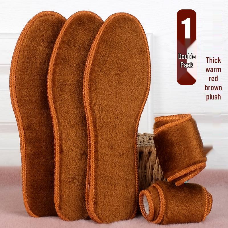 Alpaca Wool Winter Insoles: Thick, Fluffy, Breathable, Sweat-Absorbing Cotton Felt for Men & Women