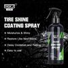 Car Tire Gloss Spray - Hydrophobic Sealant Wax for Wheel Re-Black Shine & Auto Care