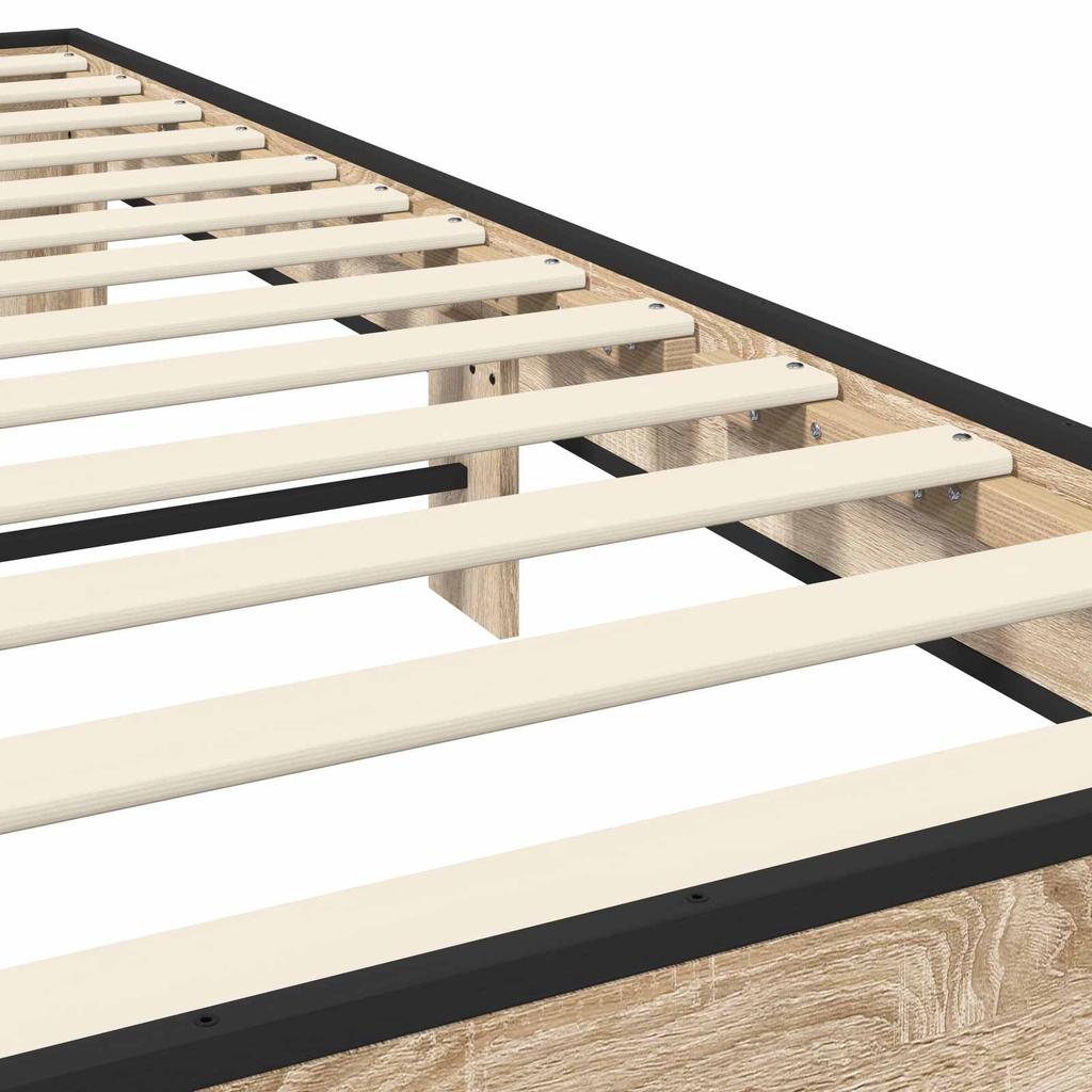 Bed Frame Sonoma Oak 80 X 200 Cm Particleboard