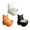 Cat Shape Storage Ornaments Large Capacity Bowl Storage Box 3D Print Molding Desktop Organizer for Snacks Keys Small Items