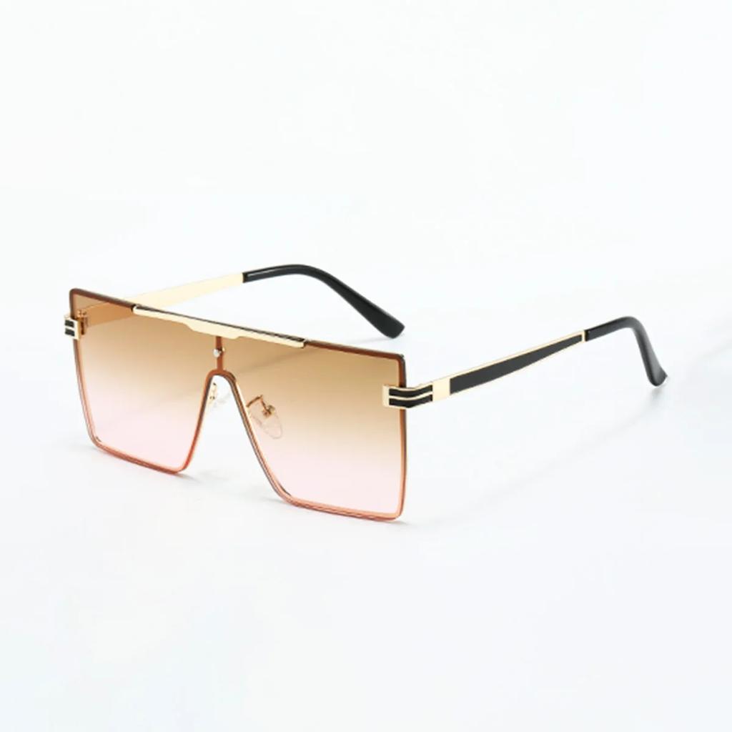 Occhiali da sole da donna Occhiali a doppio ponte Lenti colorate quadrate Marca di lusso Designer Occhiali da sole Uv400 Occhiali da sole Uomo