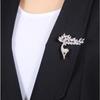 Crystal Animal Brooch Sika Deer Exquisite Super Shiny Jacket Coat Corsage Elk Pin with Accessories Women