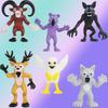 New 6p/set 99 Nights In The Forest Cartoon Animals PVC Model Toys Desk Room Decoration Ornament Accessories Toys Birthday Gifts