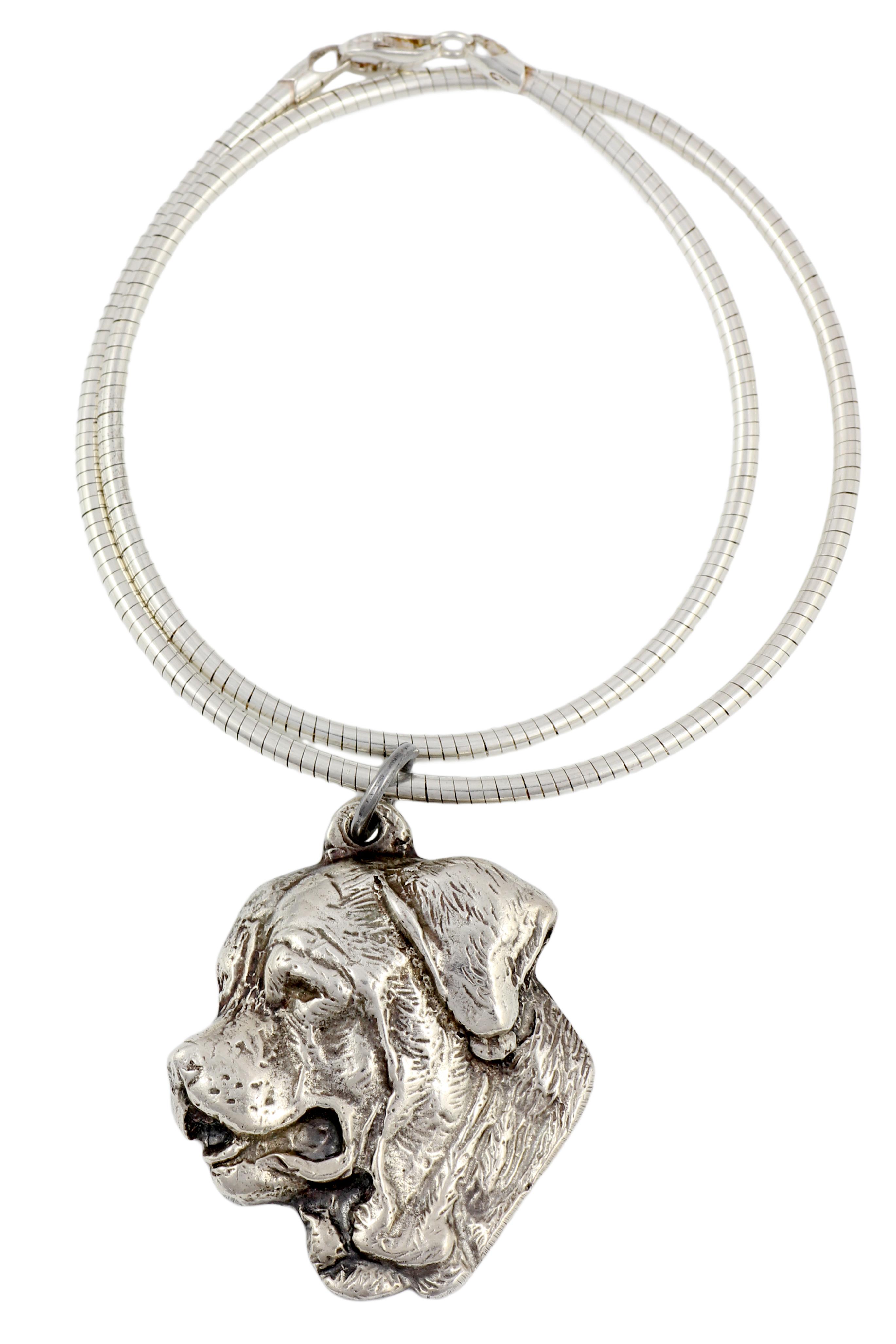 

Tosa Inu, Tosa-Ken, Japanese Mastiff - Dog necklace, unique jewellery for the dog fan, unique adder pendant by Art-Dog brand срібний