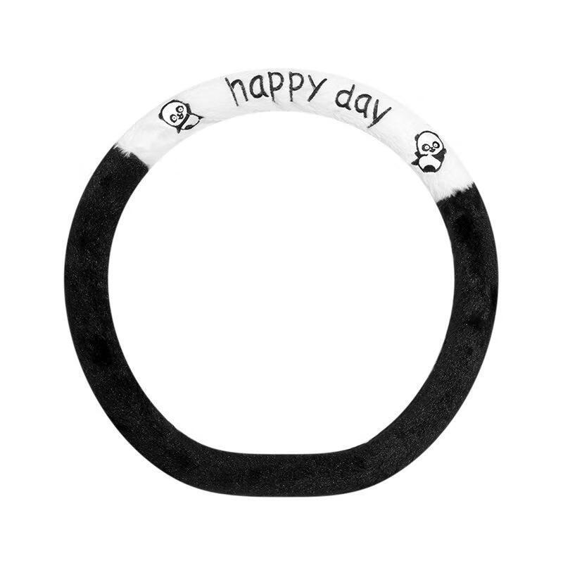 

JingJingRS Winter Plush Cartoon Panda Steering Wheel Cover