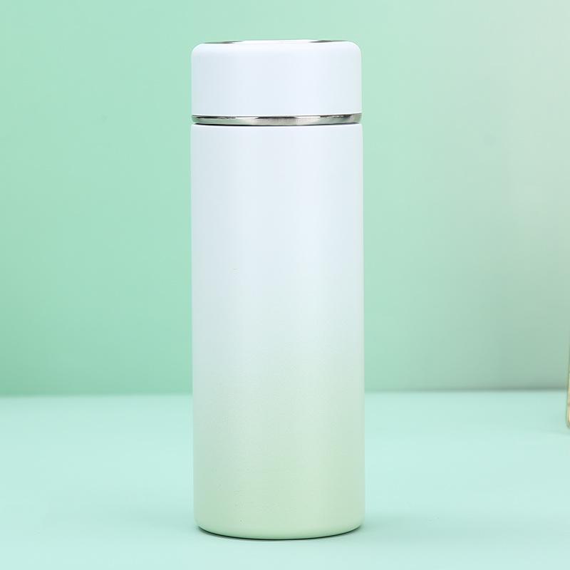 New Gradient Color Thermos Cup Stainless Steel Portable Water Cup Women's Straight Cup Pocket Small Simple Gift Cup