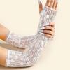 1 Pair Elasticity Mesh Gloves Glitter Rhinestone Gloves Retro Lace Gloves  for Women