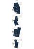 Women's High-Waisted Slimming Flared Jeans, Plus Size, Versatile, 2026 Autumn/Winter Collection, Nine-Tenths Length, Straight Leg.