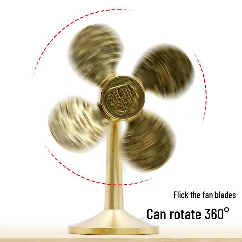 Yuanbao Windmill Spinner: Metal Craft Water-Activated Sound and Decompression Desktop Ornament