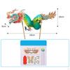 Chinese Year Dragon Garland Lantern Folded 3D Ornaments Hanging Decoration for Shops