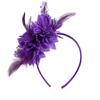 Sparkling Feathered Hairhoop Hair Ornament For Carnivals Celebration Soft Elastic Band Bright Color Hairband for Event