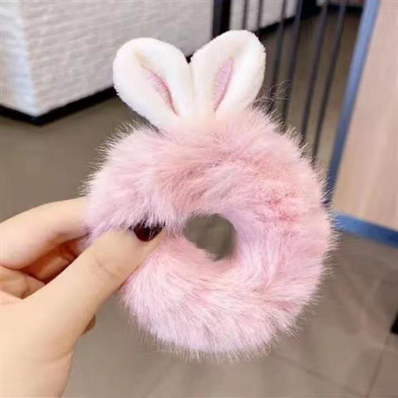 Cat Ears Plush Elastic Hair Bands Cute Hair Rope Ties Girls Barrettes Children Kawaii Headwear Headwear Kids Hair Accessorie