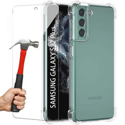 Case - Booling - for Samsung S22 Plus - Reinforced Protection - Silicone - 2 Tempered Glass