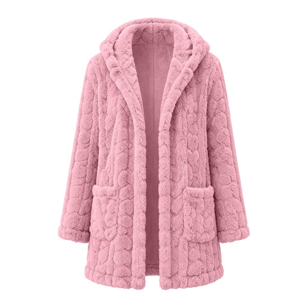 Women's Double-Sided Long Coat, Cute Casual Outerwear for Fall and Winter