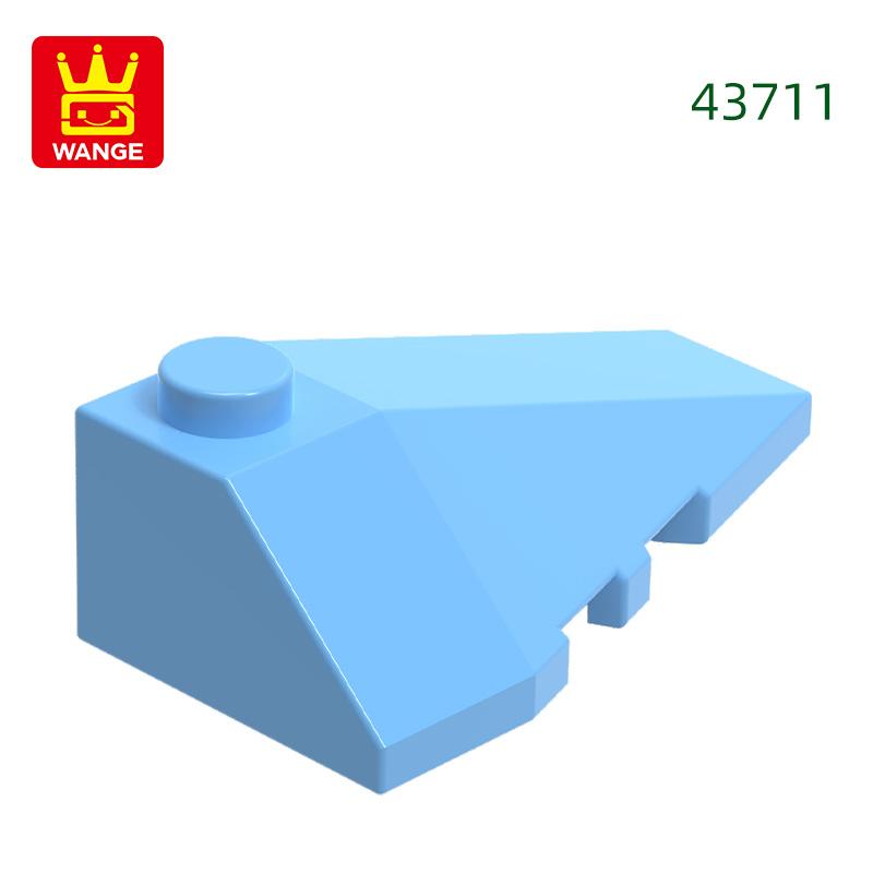 Non-Toxic 74Pcs/Lot 43711 Right Wedge Sloped 4X3 Triple Building Blocks Moc Accessories Compatible With Bricks Children Toys Gift Bo