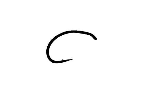 Gamakatsu Fly Hook C12 No. 20 20 Pieces Flat Black