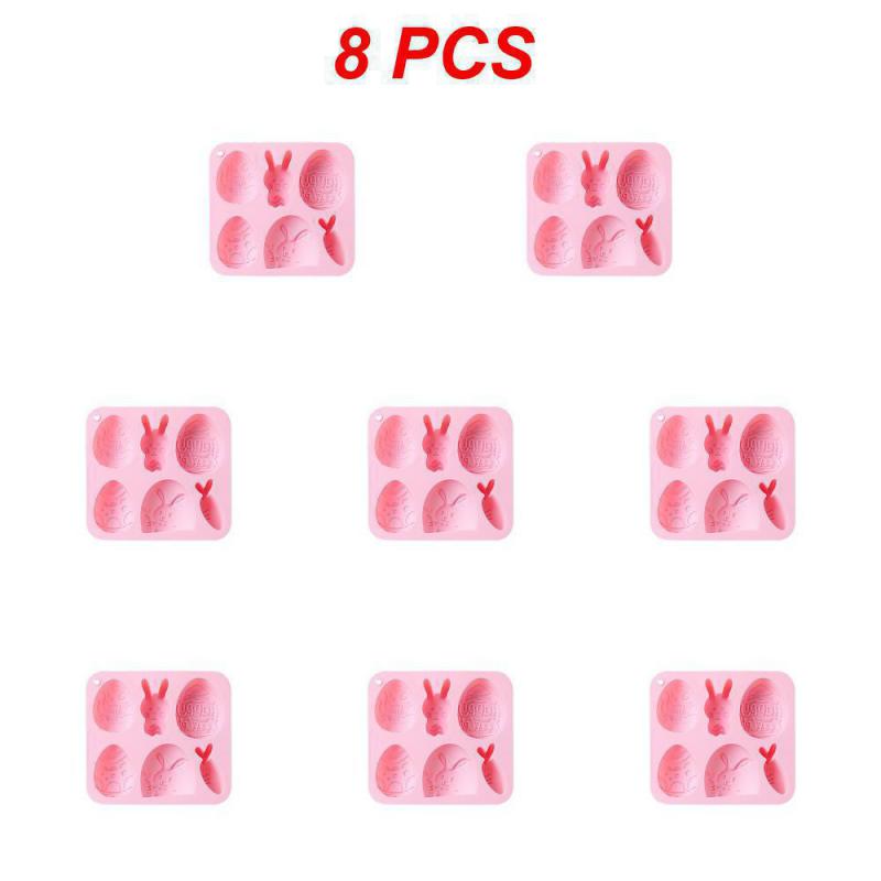 1~10PCS Cake Mold Cute Egg And Rabbit Style Gift Available For Easter Food Grade Silicone Kitchen Baking Accessories Tools