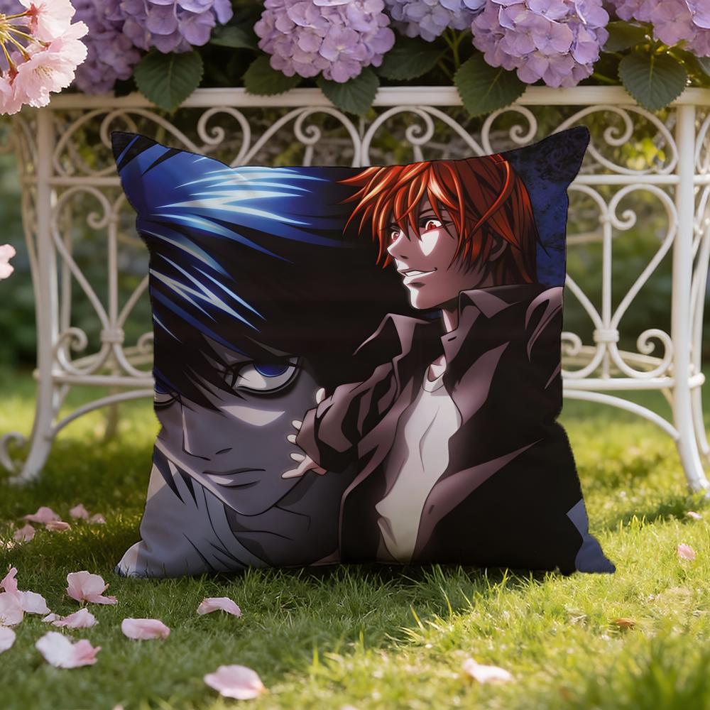 Anime D-Death N-Note Cushion Cover Home & Car Dual-Scene Pillow Cover: Reversible for Premium Comfort