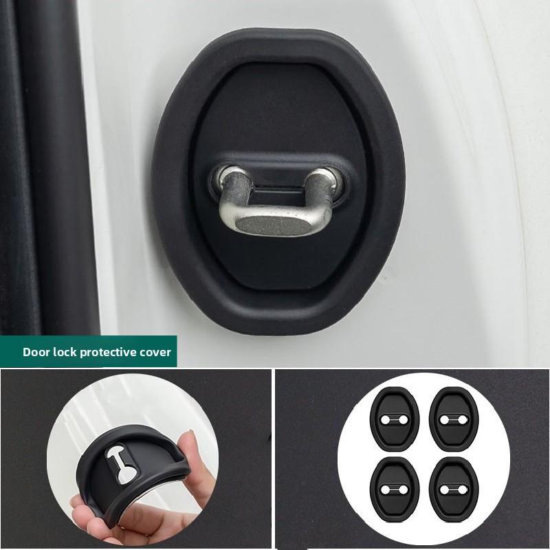 For Toyota Camry 70 XV70 2018~2026 Hybrid Car Door Handle Scratch-proof Protect Cover Door Lock Shock-absorbing Cushion Trim Pad