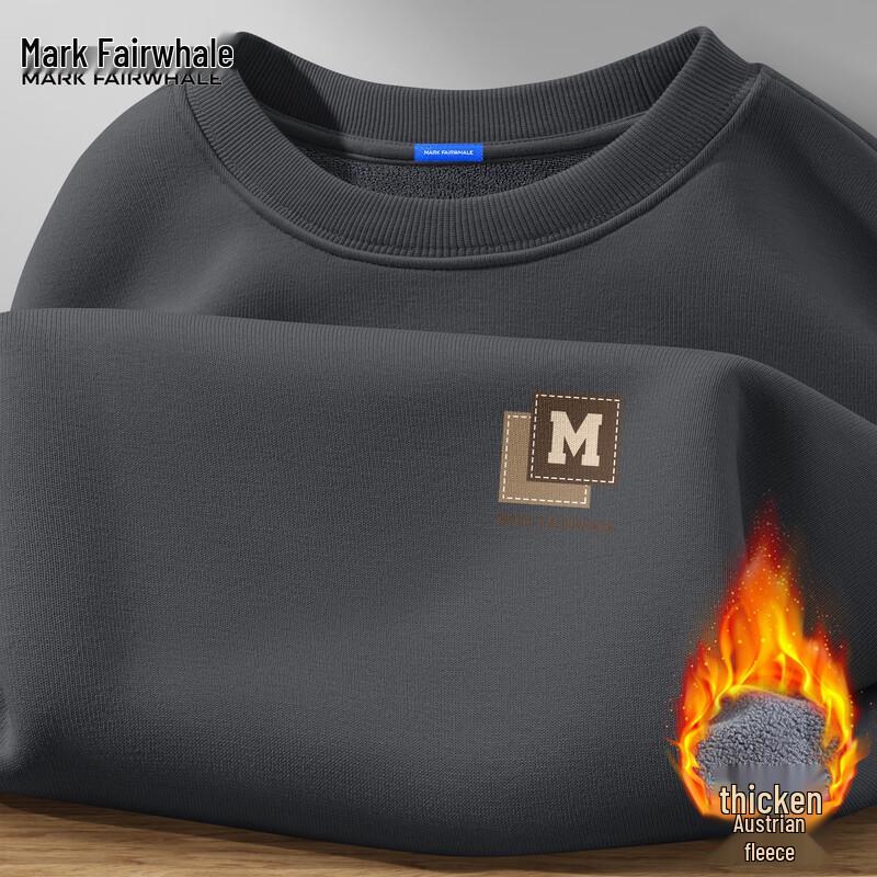 

Mark Fairwhale Men s Trendy Heavyweight Fleece Crewneck Sweatshirt 2XL