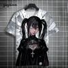 Men T-Shirt Japanese Manga Girl Style Print T-Shirt Fashion Breathable 3D Print